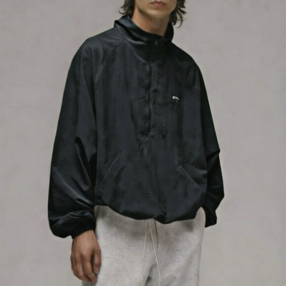STPL Staple Pigeon Men's Black Windbreaker Jacket NWT
